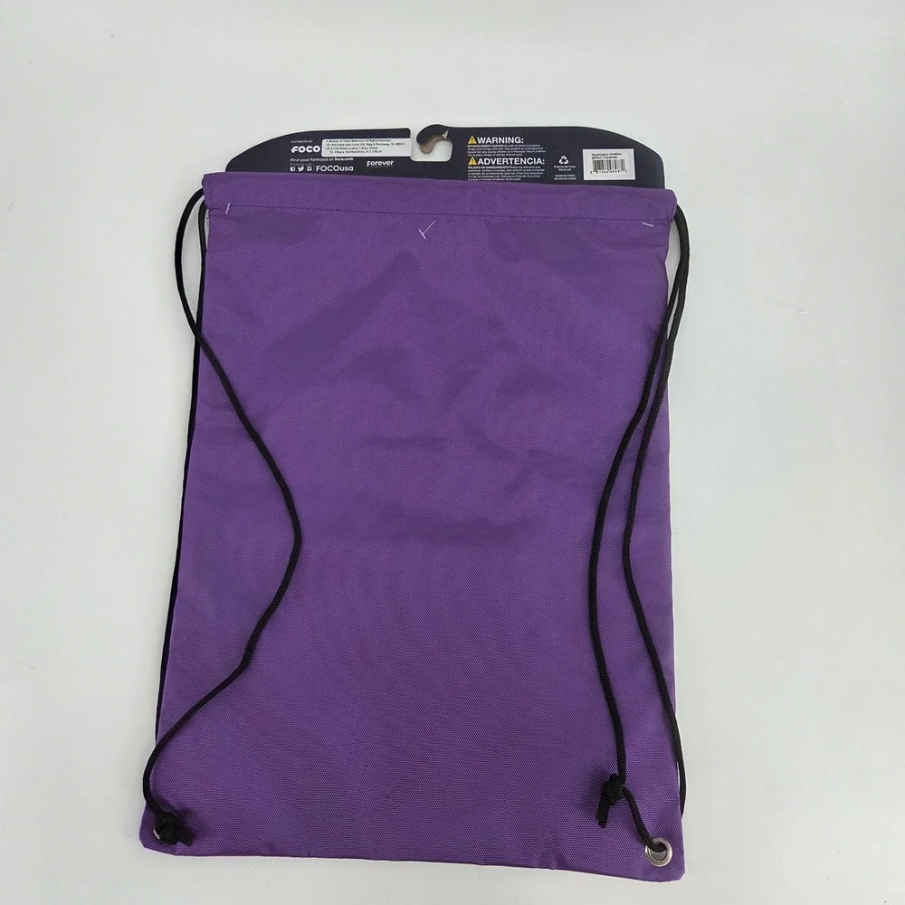 FOCO Washington Huskies Drawstring Backpack Purple Gold New